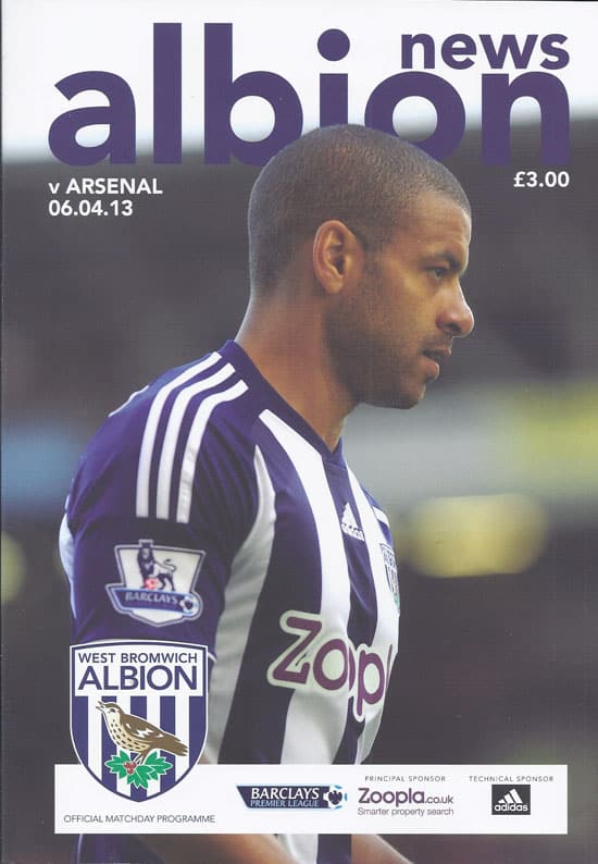 West Bromwich Albion FC  v Arsenal FC